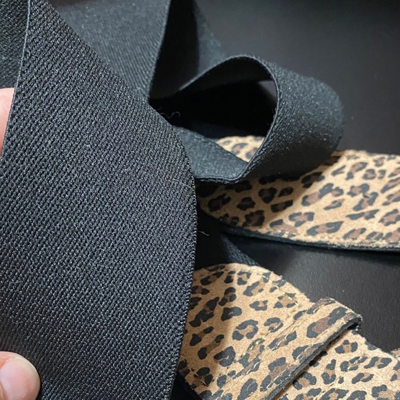 Venezia Animal Print Belt - Black and Tan plus size 26/28 stretchable - Picture 7 of 11
